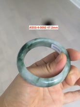 Load image into Gallery viewer, 47mm Type A 100% Natural light green/white Jadeite Jade kids AS55-0094 group

