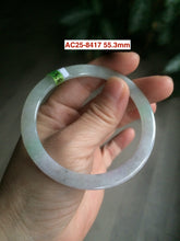 Load image into Gallery viewer, Certified Type A 100% Natural icy green/white/yellow super thin Jadeite bangle group AC25
