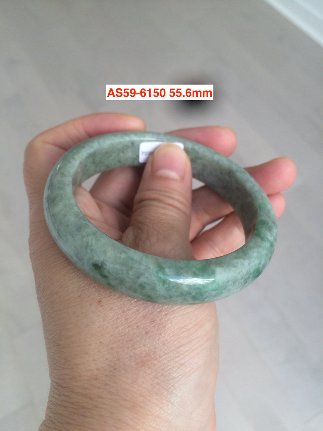 54-55mm type A 100% natural certified green slim round cut jadeite jade bangle group AK4 (Clearance item) another