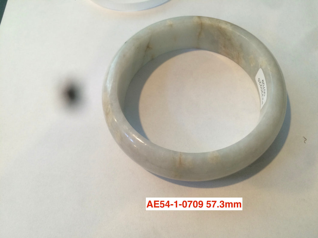 56-59mm certified 100% Natural jadeite jade bangle group AE54 (Clearance)