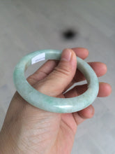 Load image into Gallery viewer, 54.6mm certified 100% natural Type A sunny green jadeite jade bangle E47-0222
