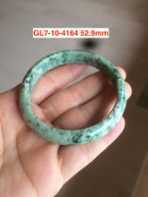 Load image into Gallery viewer, 54-62mm certified Type A 100% Natural light green white Jadeite Jade bangle GL7

