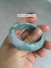 Load image into Gallery viewer, 47mm Type A 100% Natural light green/white Jadeite Jade kids AS55-0094 group
