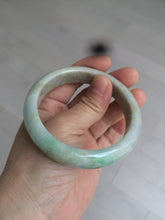 Load image into Gallery viewer, 56.6mm Certified Type A 100% Natural sunny green brown Jadeite Jade bangle AB61-2770
