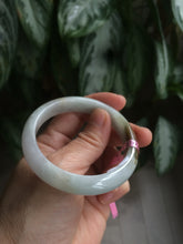 Load image into Gallery viewer, 52.6mm certified Type A 100% Natural white/brown Jadeite Jade bangle AB53-0005
