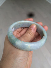 Load image into Gallery viewer, 57.6mm certified type A 100% Natural green yellow purple jadeite jade bangle K94-9897
