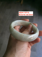 Load image into Gallery viewer, 56-59mm certified 100% Natural jadeite jade bangle group AE54 (Clearance)
