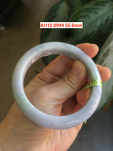 Load image into Gallery viewer, Sale! Certified type A 100% 55-61mm Natural green/white/purple Jadeite bangle group AG6
