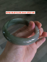 Load image into Gallery viewer, 56-65mm certified 100% Natural type A light green jadeite jade bangle group S34 (Clearance)
