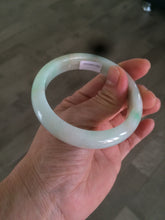 Load image into Gallery viewer, 54.7mm 100% natural Type A sunny green/brown/white jadeite jade bangle AF72-3316

