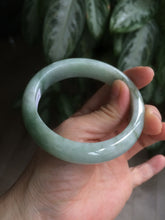 Load image into Gallery viewer, 58mm certified type A 100% Natural green/white jadeite jade bangle R87-1528
