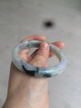 Load image into Gallery viewer, 56.5mm certified 100% natural Type A green purple jadeite jade bangle AM11-5607
