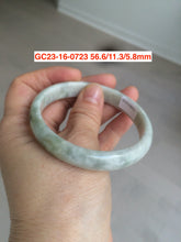 Load image into Gallery viewer, 54-60mm certified Type A 100% Natural light green Jadeite Jade bangle GC20/23 (add on item)

