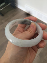 Load image into Gallery viewer, Certificated 58mm type A 100% Natural icy green/white jadeite jade bangle KS-37-3150
