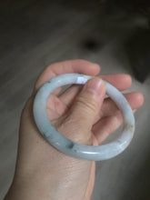 Load image into Gallery viewer, 54mm certified 100% natural type A green purple yellow round cut jadeite jade bangle AS4-0517
