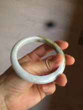 Load image into Gallery viewer, 59mm Certified Type A 100% Natural white/yellow/green Jadeite Jade bangle D59-0575
