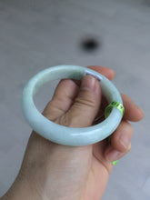 Load image into Gallery viewer, 54.6mm certified type A 100% Natural green/white Jadeite Jade bangle L129-4939
