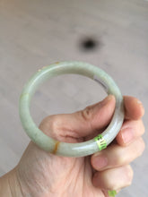 Load image into Gallery viewer, 58.5mm certified 100% natural green/yellow  jadeite jade bangle AE44-8521
