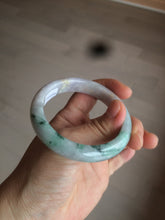 Load image into Gallery viewer, 53.7mm Certified Type A 100% Natural green/purple/brown Jadeite Jade bangle AR58-0523
