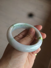 Load image into Gallery viewer, 53mm type A 100% natural certified green jadeite jade bangle U77-0727((Clearance item with big defects)
