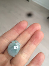 Load image into Gallery viewer, Type A 100% Natural sunny green/purple/white Jadeite Jade Peach Pendant AC-P
