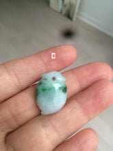 Load image into Gallery viewer, Type A 100% Natural sunny green/purple/white Jadeite Jade Peach Pendant AC-P
