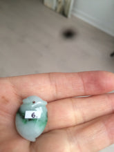 Load image into Gallery viewer, Type A 100% Natural sunny green/purple/white Jadeite Jade Peach Pendant AC-P
