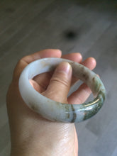Load image into Gallery viewer, 58mm Certified Type A 100% Natural dark green purple brown Jadeite Jade bangle L135-4073
