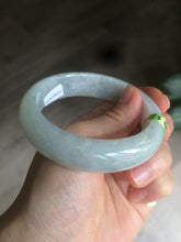 Load image into Gallery viewer, 57.4mm 100% natural Type A light green style jadeite jade bangle AB36-8519

