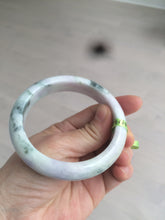 Load image into Gallery viewer, 58.6mm certified type A 100% Natural green/white/purple Jadeite Jade bangle Z96-6204

