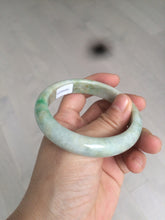 Load image into Gallery viewer, 56.5mm certified 100% natural Type A sunny green/brown jadeite jade bangle E41-2735
