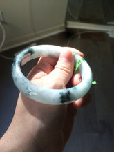 Load image into Gallery viewer, 58.8mm Certified Type A 100% Natural light green/purple jadeite jade bangle Q98-1403
