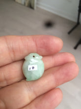 Load image into Gallery viewer, Type A 100% Natural sunny green/purple/white Jadeite Jade Peach Pendant AC-P
