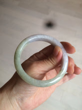 Load image into Gallery viewer, 56.5mm 100% natural certified green/white jadeite jade bangle AT39-8941
