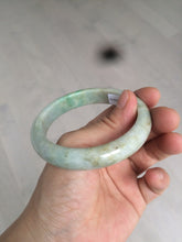 Load image into Gallery viewer, 56.5mm certified 100% natural Type A sunny green/brown jadeite jade bangle E41-2735
