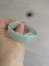 Load image into Gallery viewer, 54.3mm Certified Type A 100% Natural apple green thin jadeite jade bangle AQ47-8070
