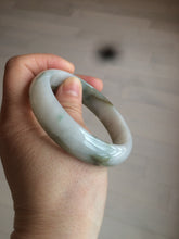 Load image into Gallery viewer, 57.6mm certified type A 100% Natural brown/balck/white jadeite jade bangle C72-4152
