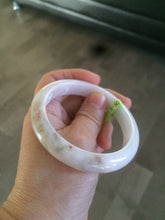 Load image into Gallery viewer, 56mm certificated Type A 100% Natural white/red/brown Jadeite Jade bangle AE24-5700
