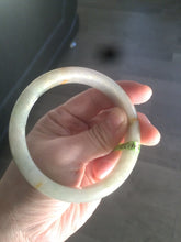 Load image into Gallery viewer, 58.5mm certified 100% natural green/yellow  jadeite jade bangle AE44-8521
