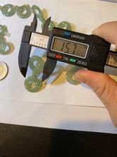 Load image into Gallery viewer, Sold  100% Natural watery safe and sound mom and daughter buckle dangling jadeite Jade earring AS2
