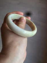 Load image into Gallery viewer, 58.3mm Type A 100% Natural sunny green/yellow Jadeite bangle AF75
