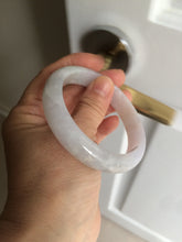 Load image into Gallery viewer, 56.2 mm certified Type A 100% Natural light green/yellow/purple Jadeite Jade bangle AD89-0367
