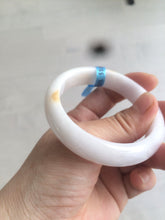 Load image into Gallery viewer, 53.4mm 100% natural certified yellow/white/light purple jadeite jade bangle AS38-5122
