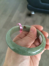 Load image into Gallery viewer, 56mm Certified Type A 100% Natural green/brown Jadeite Jade bangle B17-6727
