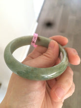 Load image into Gallery viewer, 56mm Certified Type A 100% Natural green/brown Jadeite Jade bangle B17-6727
