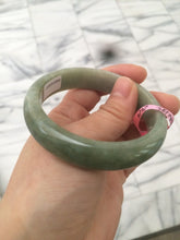 Load image into Gallery viewer, 56mm Certified Type A 100% Natural green/brown Jadeite Jade bangle B17-6727
