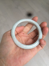 Load image into Gallery viewer, 56.9mm 100% natural Type A light green white jadeite jade bangle AD86-1030
