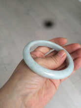 Load image into Gallery viewer, 56.9mm 100% natural Type A light green white jadeite jade bangle AD86-1030
