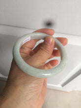 Load image into Gallery viewer, 56.9mm 100% natural Type A light green white jadeite jade bangle AD86-1030
