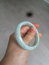 Load image into Gallery viewer, 53.5mm Certified type A 100% Natural light green oval jadeite jade bangle AD87-1032
